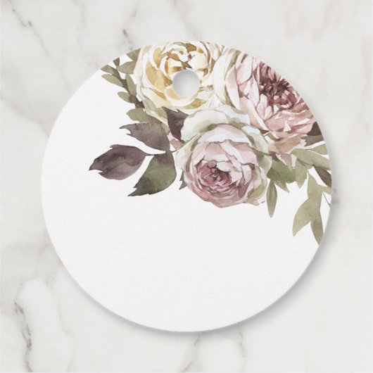 女性のカーボーイベビーシャワーありがとうラベル フェイバータグ (裏面)