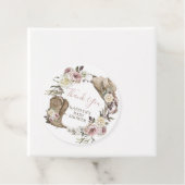 女性のカーボーイベビーシャワーありがとうラベル フェイバータグ (インサイチュ)