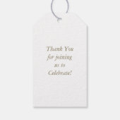 女性のカーボーイベビーシャワーカントリー西ピンクガール ギフトタグ (裏面)