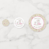 女性のカーボーイベビーシャワーカントリー西ピンクガール コンフェッティ (正面)