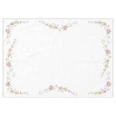 女性のカーボーイベビーシャワーカントリー西ピンクガール テーブルクロス (正面(横))