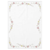 女性のカーボーイベビーシャワーカントリー西ピンクガール テーブルクロス (正面)