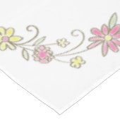 女性のカーボーイベビーシャワーカントリー西ピンクガール テーブルクロス (アングル)