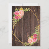 女性のカーボーイベビーシャワー招待状 招待状 (裏面)