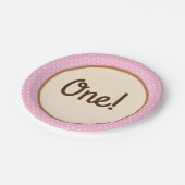 女性のカーボーイホースキッドの誕生日パーティー ペーパープレート (アングル)