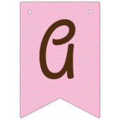 女性のカーボーイホースポニーキュート1st誕生日パーティーテーマ バンティングフラッグ (第3の旗)