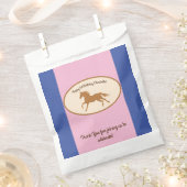 女性のカーボーイホースポニーキュート1st誕生日パーティーテーマ フェイバーバッグ (クリップ留めされた状態)