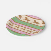 女性のカーボーイホースポニーキュート1st誕生日パーティーテーマ ペーパープレート (アングル)