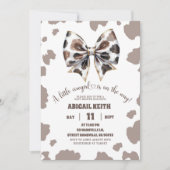 女性のカーボーイボウガールファーストRodeoベビーシャワー 招待状 (正面)