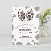 女性のカーボーイボウガールファーストRodeoベビーシャワー 招待状 (スタンド正面)