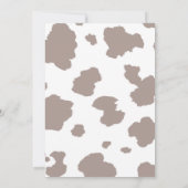 女性のカーボーイボウガールファーストRodeoベビーシャワー 招待状 (裏面)