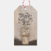 女性のカーボーイボホフローラウエスタンスクリプト ギフトタグ (裏面)