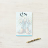 女性のカーボーイポストイットノート4" x 6" | 便箋 ポストイット (デスク上)