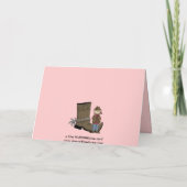 女性のカーボーイマザーズデイ – ウェスタン カード (裏面)