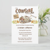 女性のカーボーイマーキー西カウボーイハットサンフラワー 招待状 (スタンド正面)