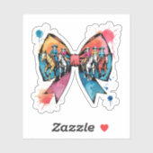 女性のカーボーイライディングホースコケットボウ シール (シート)