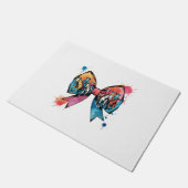 女性のカーボーイライディングホースコケットボウ ドアマット (アングル)