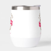 女性のカーボーイラストロデオバチェロレッテウォーターワイン (左面)