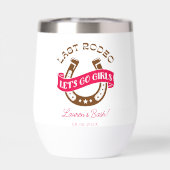 女性のカーボーイラストロデオバチェロレッテウォーターワイン (背面)