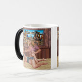 女性のカーボーイレスリング#2 モーフィングマグカップ (正面左)