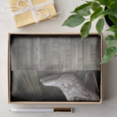 女性のカーボーイレース&パールブーツ白い花素朴 薄葉紙 (ギフト)