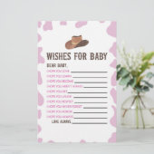 女性のカーボーイロデオは赤ちゃんのシャワー活動を願う 便箋 (スタンド正面)