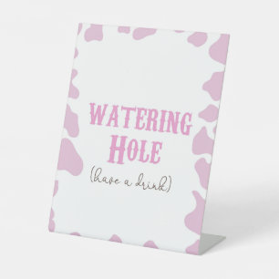 女性のカーボーイロデオウエスタンウォーターリングホールドリンクパーティー 台座サイン