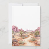 女性のカーボーイロデオワイルドパーティーウエスタンランチ誕生日 招待状 (裏面)