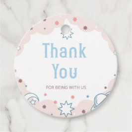 女性のカーボーイロデオ赤ちゃんシャワーサークルありがとうラベル フェイバータグ