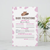 女性のカーボーイロデオ赤ちゃんシャワー予測活動 便箋 (スタンド正面)