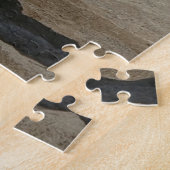 女性のカーボーイロデオ馬の乗馬ウェスタンスポーツ ジグソーパズル (側面)