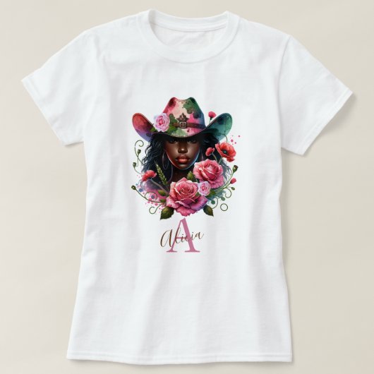 女性のカーボーイロデ Tシャツ (デザイン正面)