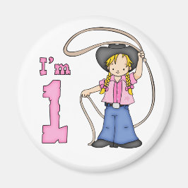 女性のカーボーイローパーの誕生日 マグネット