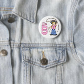 女性のカーボーイローパー5位誕生日 缶バッジ (インサイチュ)