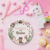 女性のカーボーイワイルドウェスト1stロデオランチバースデーパーティー ペーパープレート (パーティー)