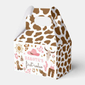 女性のカーボーイワイルドウエストロデオランチバースデーパーティードコール フェイバーボックス (裏面サイド)