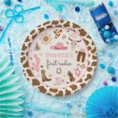 女性のカーボーイワイルドウエストロデオランチバースデーパーティードコール ペーパープレート (パーティー)