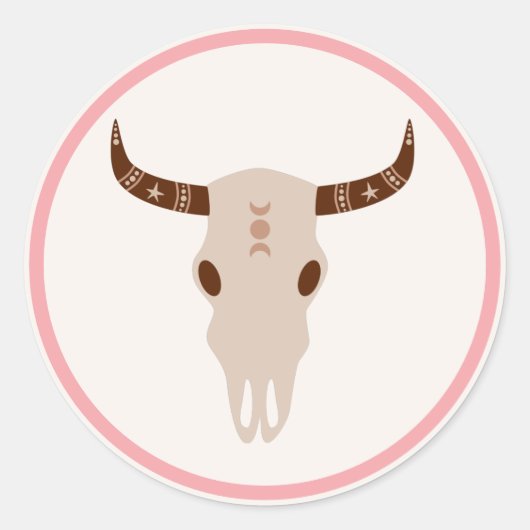 女性のカーボーイワイルドウエストロデオランチバースデーパーティードコール ラウンドシール (正面)