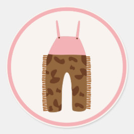 女性のカーボーイワイルドウエストロデオランチバースデーパーティードコール ラウンドシール