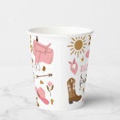 女性のカーボーイワイルドウエストロデオランチバースデーパーティードコール 紙コップ (右)