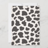 女性のカーボーイワイルドウエストロデオランチバースデーパーティー 招待状 (裏面)