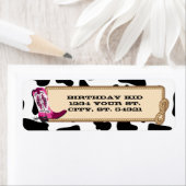 女性のカーボーイ住所 シール (インサイチュ)