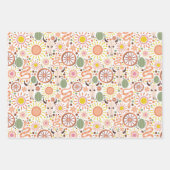 女性のカーボーイ冒険 ラッピングペーパーシート (正面)