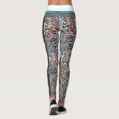 女性のカーボーイ刺激を受けたレギンス レギンス (裏面)