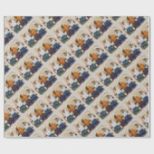 女性のカーボーイ包装紙 ラッピングペーパー (フラット)