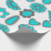 女性のカーボーイ包装紙 ラッピングペーパー (角)