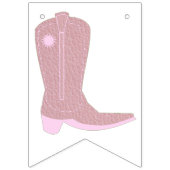 女性のカーボーイ国の赤ちゃんシャワーのバナー バンティングフラッグ (第1の旗)