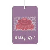 女性のカーボーイ帽子 カーエアーフレッシュナー (正面)