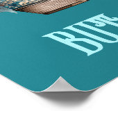 女性のカーボーイ引用文馬カウボーイブーツハットフローラ ポスター (角)