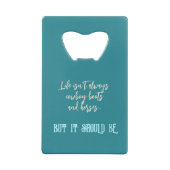 女性のカーボーイ引用文馬カウボーイブーツフローラ西部 クレジットカード栓抜き (裏面)